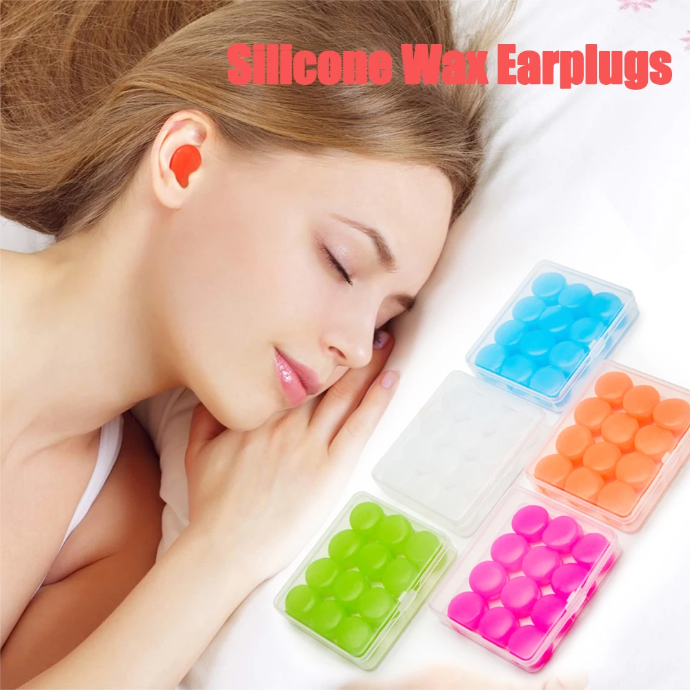 SiliconeWaxEarplugsforSleepingandSwimmingMoldableEarplugsNoise