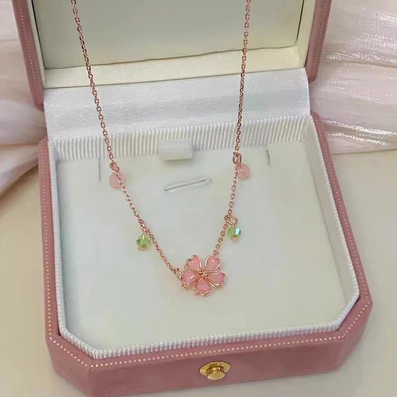 Pink Sakura Flower Necklace S25526477c46f4c2ba70a31bd067dfaecR