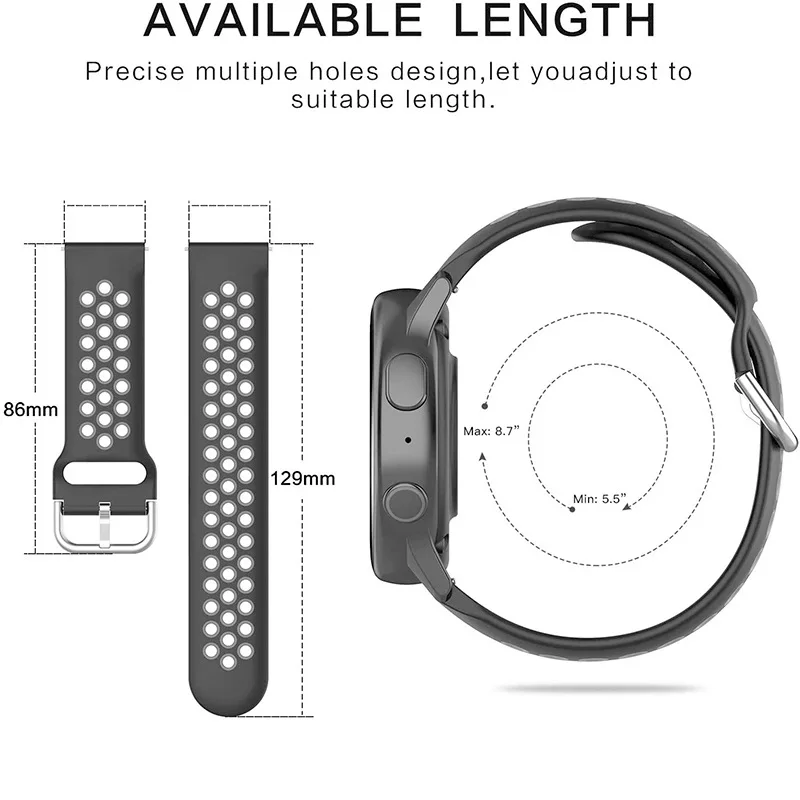 Silicone Sport Strap and TPU Case