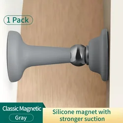 Premium No - Drill Silicone Door Stopper with Strong Suction for Wall Protection & Anti - Collision (Smt - 2)