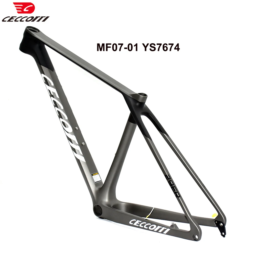 CECCOTTI XC Hardtial 29er MTB Model 148mm Boost Mountail Bicycle Frame BB92 Carbon Framework 29