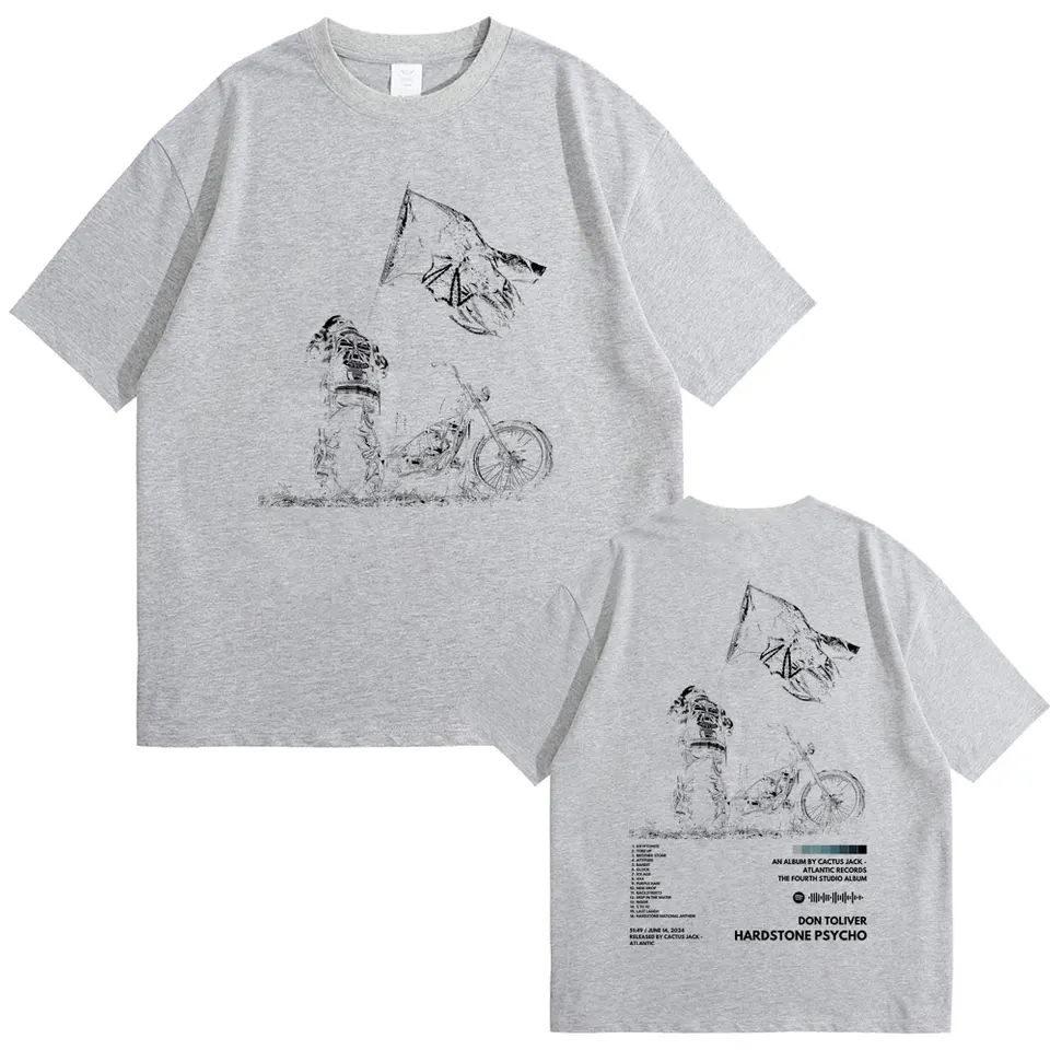 Hardstone Psycho gráfico camiseta masculina, rapper Don