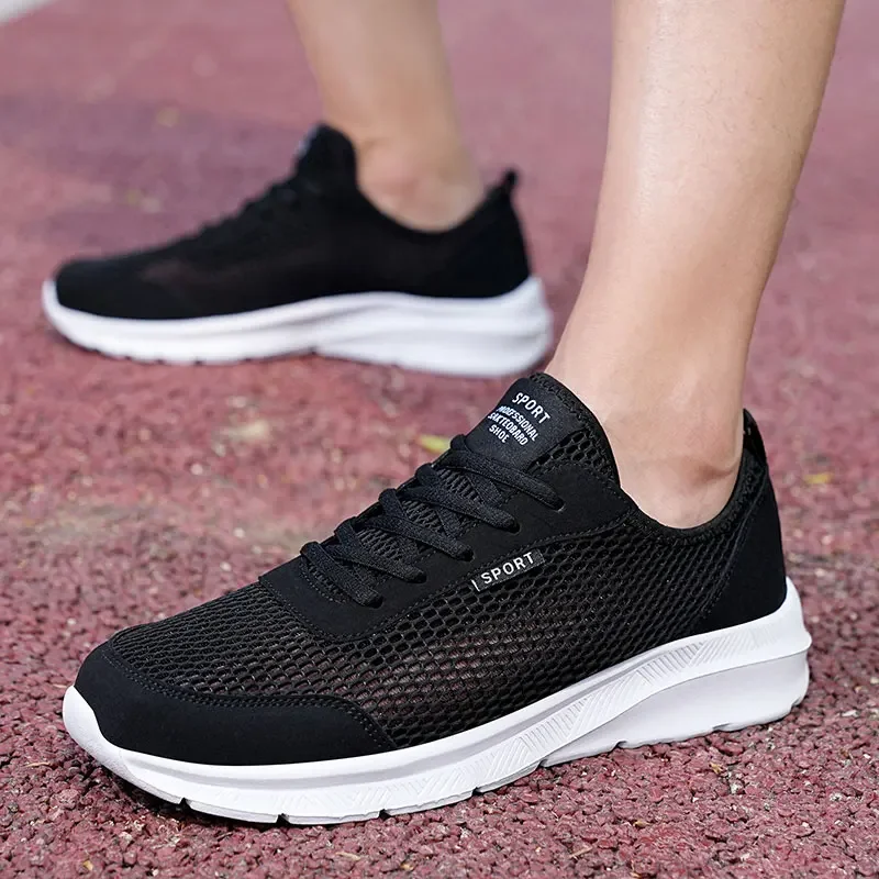 2024 Mesh Men Shoes Lac-up Casual Shoe Men Sneakers Breathable Lightweight Footwear Comfortable Sport Trainers Zapatillas Hombre
