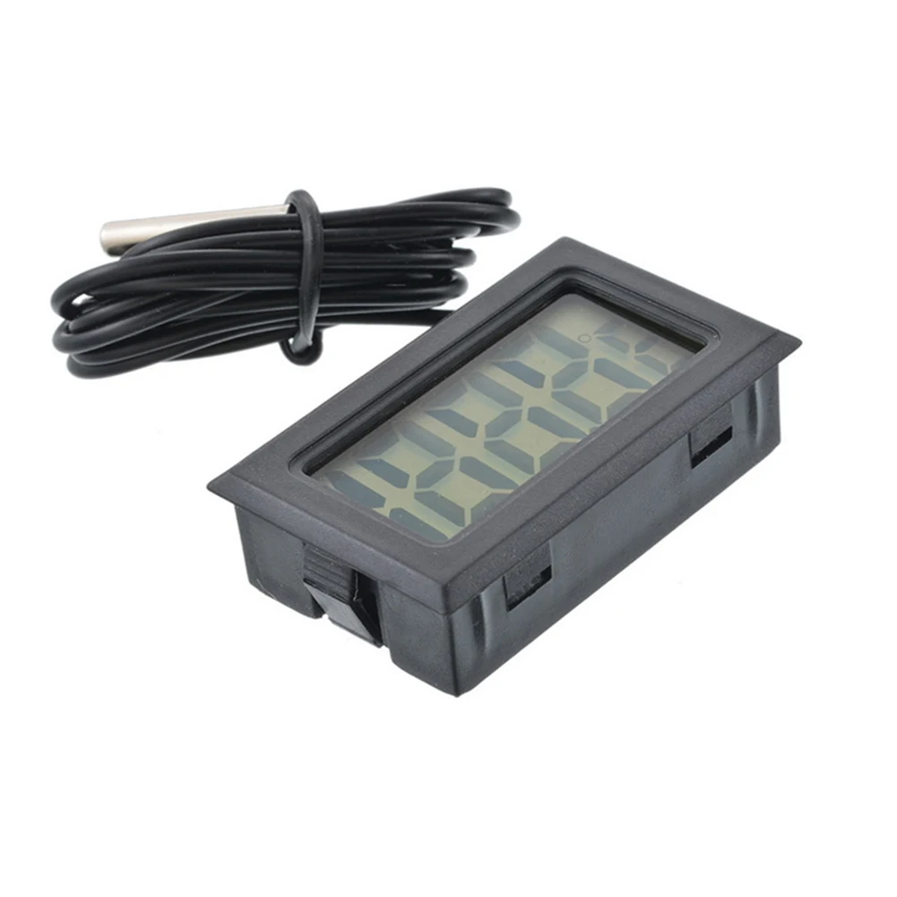 

LCD Digital Thermometer Hygrometer Probe with 1 Meter Long Molded Case Probe for Freezer Pet Temperature Control