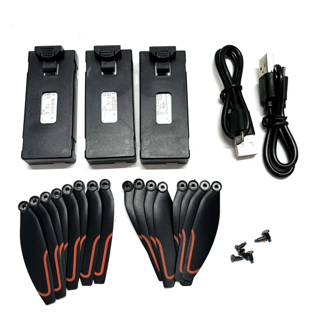 S1S RC Drone Accessories 3.7V 1800mAh Battery Replacement Blades Propeller Parts Lipo Battery - White