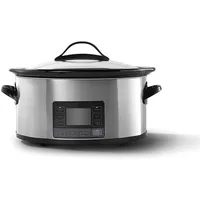 Free shipping, using MyTime ™ Technical ™ 6 quart slow stew pot, programmable slow stew pot, stainless steel, household utensils 1