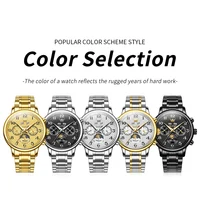OLEVS 7126 montres originales et authentiques de marque pour homme, coffret cadeau de luxe, ceinture en acier haut de gamme, montre mécanique multifonctionnelle pour hommes 6