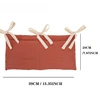 Crib Organizer Cot Caddy Bed Storage 2 Pockets Bedside Hanging Diaper Nursery Organizer for Diapers Toys Clothing 4