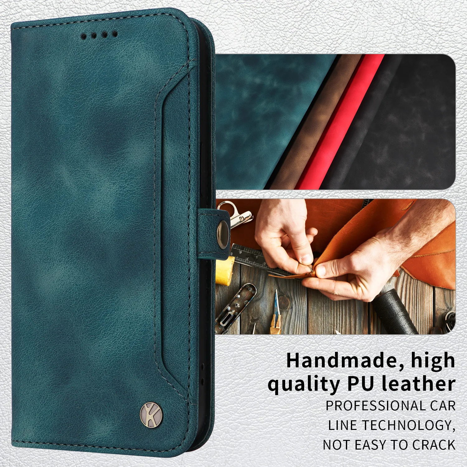 Luxury Leather Flip Phone Case Wallet Cover