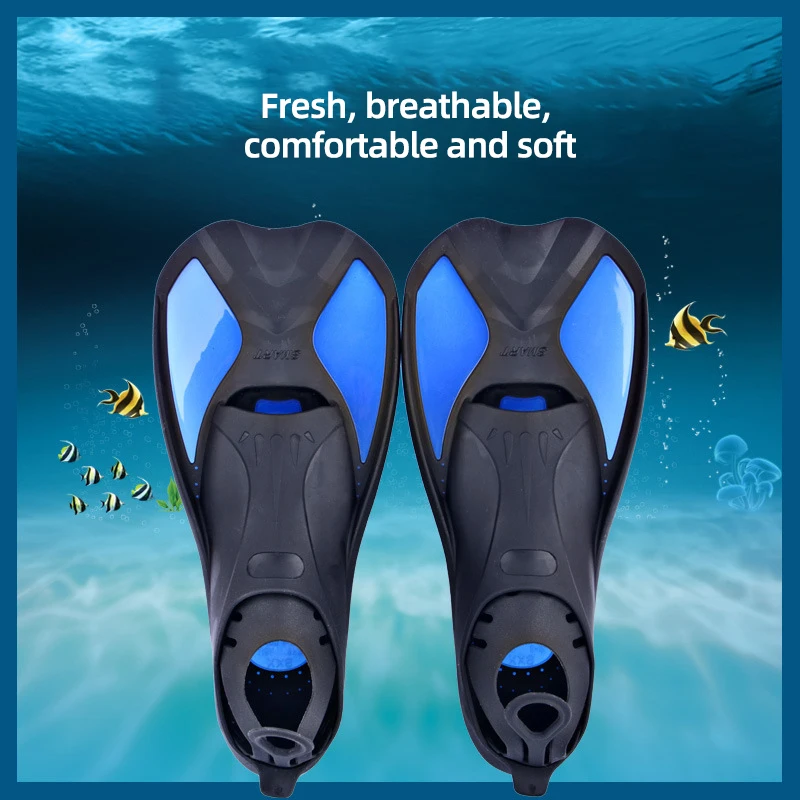 Swimming Fins Diving Fins Webbed Flippers Snorkeling Training  Unisex Adult/kids shoes Flexible Comfort for Outdoor Water Sports