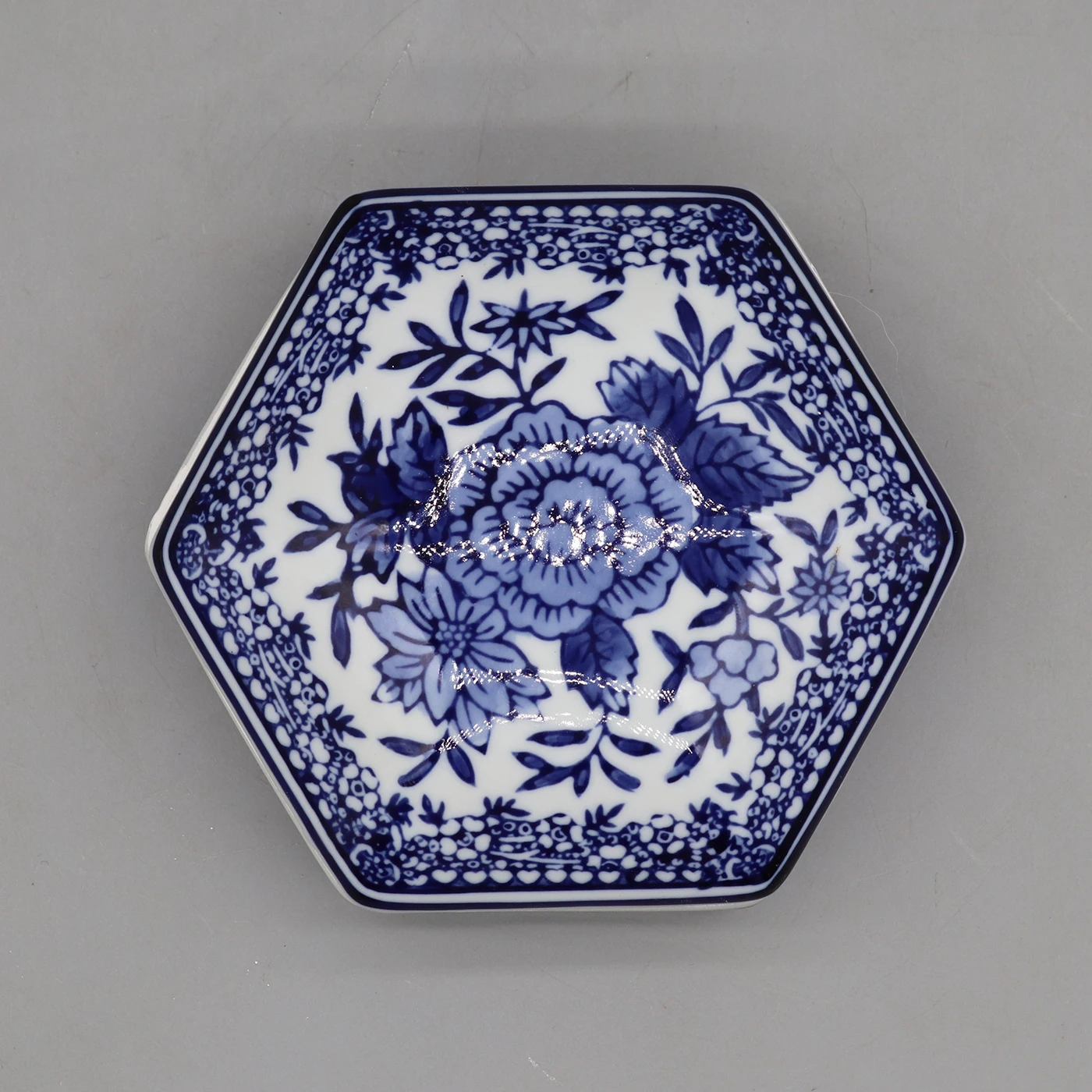 Ceramic Box, Hexagonal Storage, Home Decoration 3