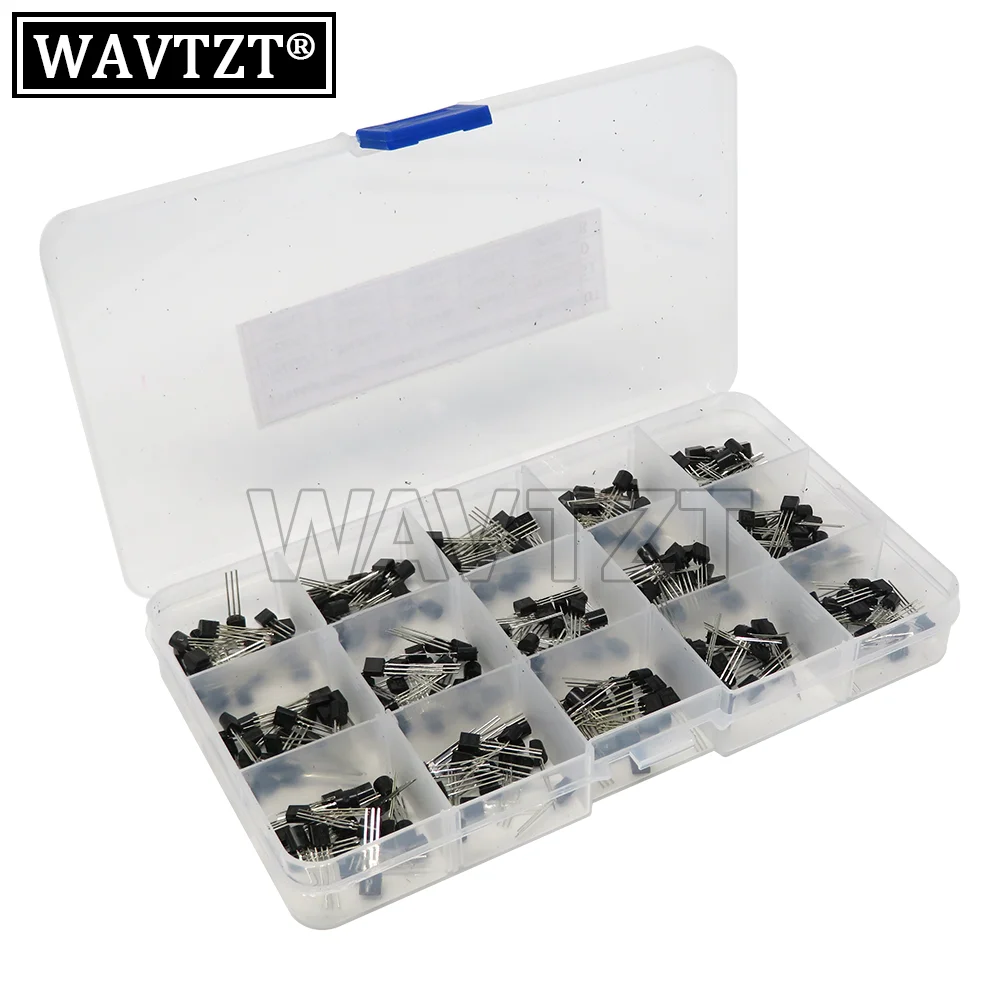 600 Pz 15 Valore X 40 Pz Transistor To-92 Assortimento Box Kit Transistor 2 N2222 2 N3904 2 N3906 C945 S8050 Scatola Triodo A Spina Diretta