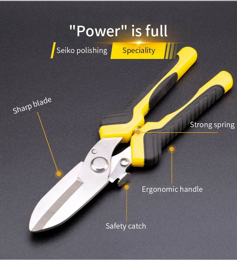 Description Picture 4 of itemIndustrial Scissors Metal Scissors Cut Stainless Steel Steel Wire Aviation Shears Aluminum Gusset Shears Professional Hand Tools
