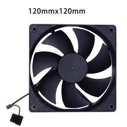 Ultra-Quiet Cooling Fan for PC Cases and Radiators (Black)