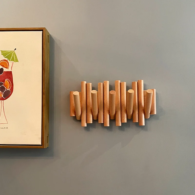 Handmade Nordic Style Wooden Coat Rack