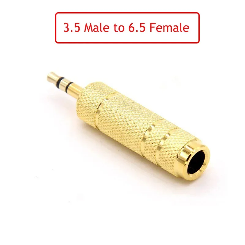 10/5/2/1pcs 6.35/6.5mm male 3.5mm Audio Stereo/mono Jack Female 2 RCA Male Audio Jack Connector Adapter Converter Speaker