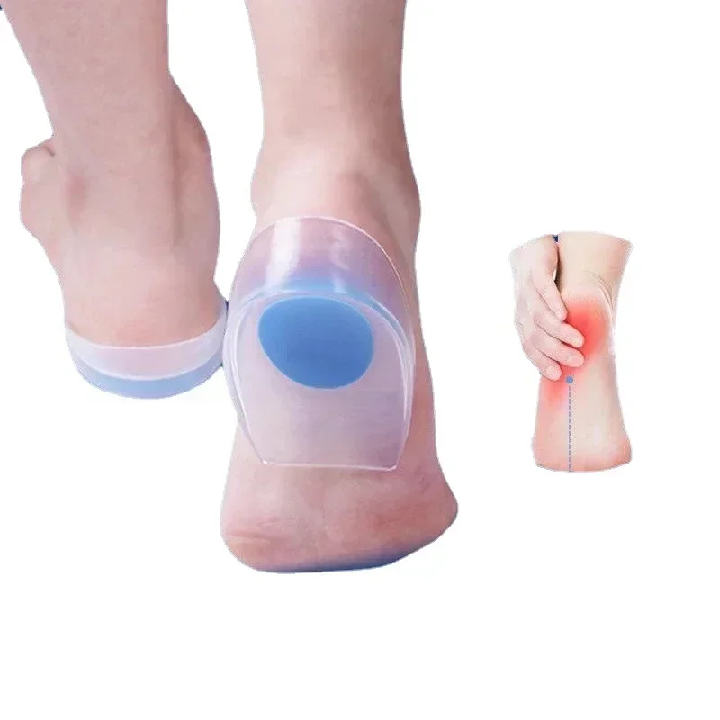 Comfort Heel Pain Insoles Relieve Foot Pain Silicon Gel Heels Cup Cushion Protectors Spur Support Shoe Pad Feet Care Inserts shoe insoles heel patch insole heel protector heel protector pads heel insoles heel cushion insole heel cushion protector heel protector patches