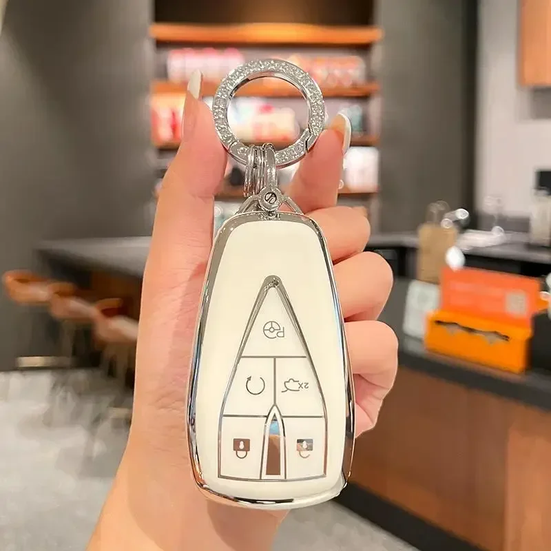 Étui Pour Clé Télécommande De Voiture En TPU, Coque De Support Pour Unité Changan UNIK CS35PLUS CS55 PLUS CS75 PLUS Oshan X7 X5, Accessoires De Porte-clés