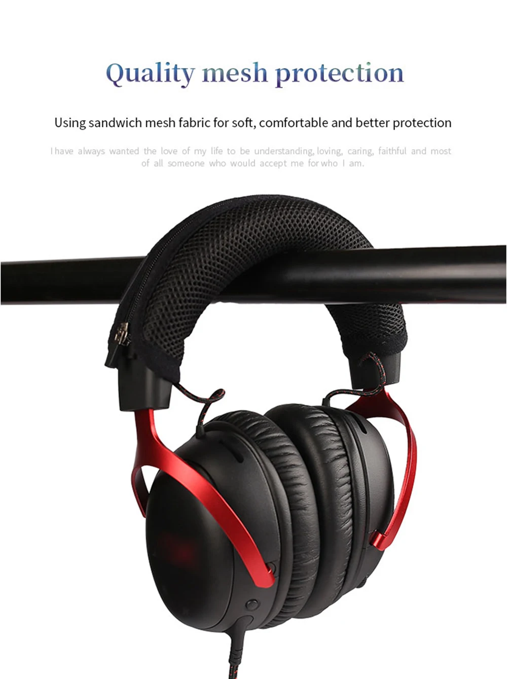 Quality Headphone Head Beam Cover for Kingston HyperX Cloud III 3rd Headphone Protective Case Headset Headbeam Protector Sleeve