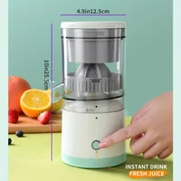 1Pc Enjoy Fresh Juice Anywhere: Compact, Detachable 0.5L Juicer with USB Rechargeable Battery and Easy Operation 2