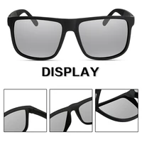 Lunettes de soleil polarisées carrées de luxe UV400 pour cyclisme, style vintage, pour hommes et femmes, mode, voyage, conduite, pêche, anti-vent 4