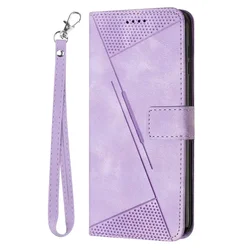 Magnetic Leather Wallet Flip Cover Case - Phone Protective Bag for Tecno Pova Neo 3 (PURPLE)