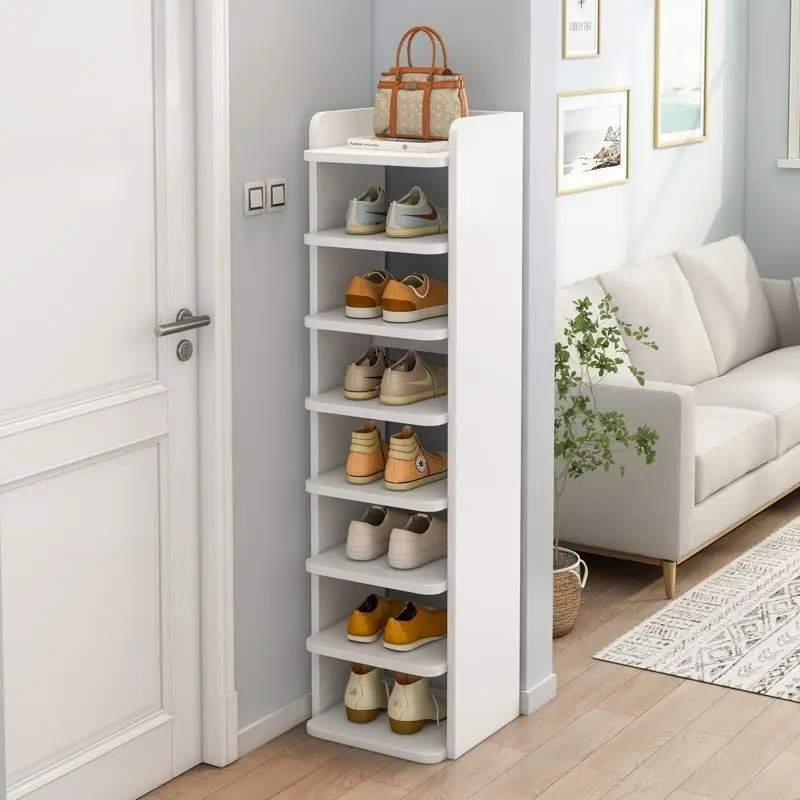 

Multilayer Entryway Shoe Rack Wooden Simple Narrow Body Shoe Cabinets Living Room dormitory Entrance Storage Cabinet Furniture