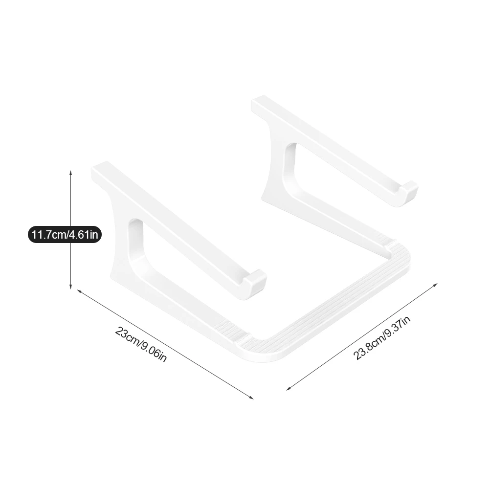 Supporto ergonomico per laptop con supporto per tastiera - supporto da scrivania portatile, adatto per MacBook, PC, tablet - robusto - immagine 5