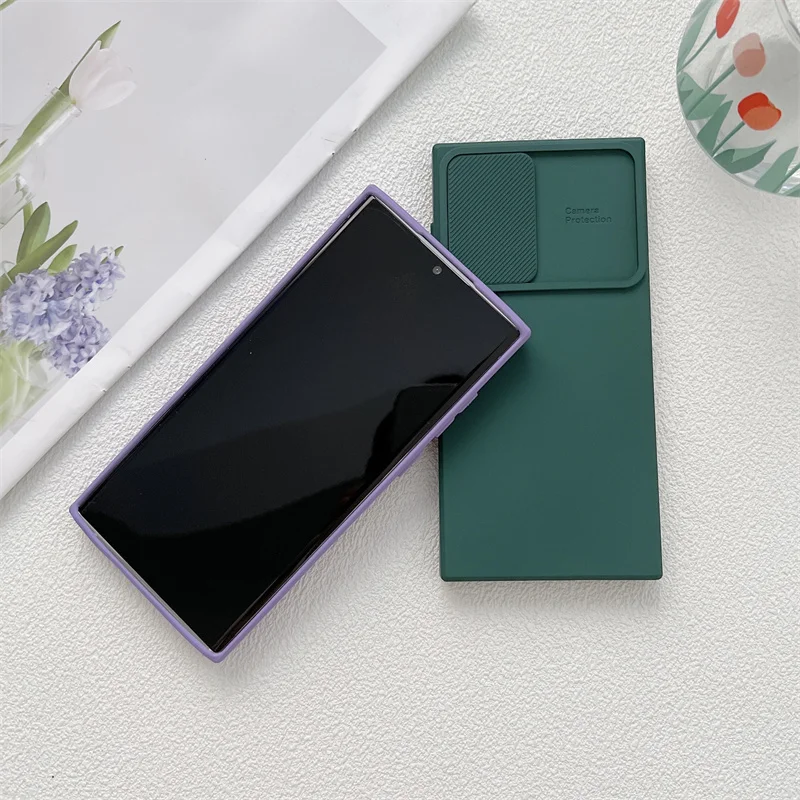 Liquid Silicone Soft Case with Slide Camera Cover