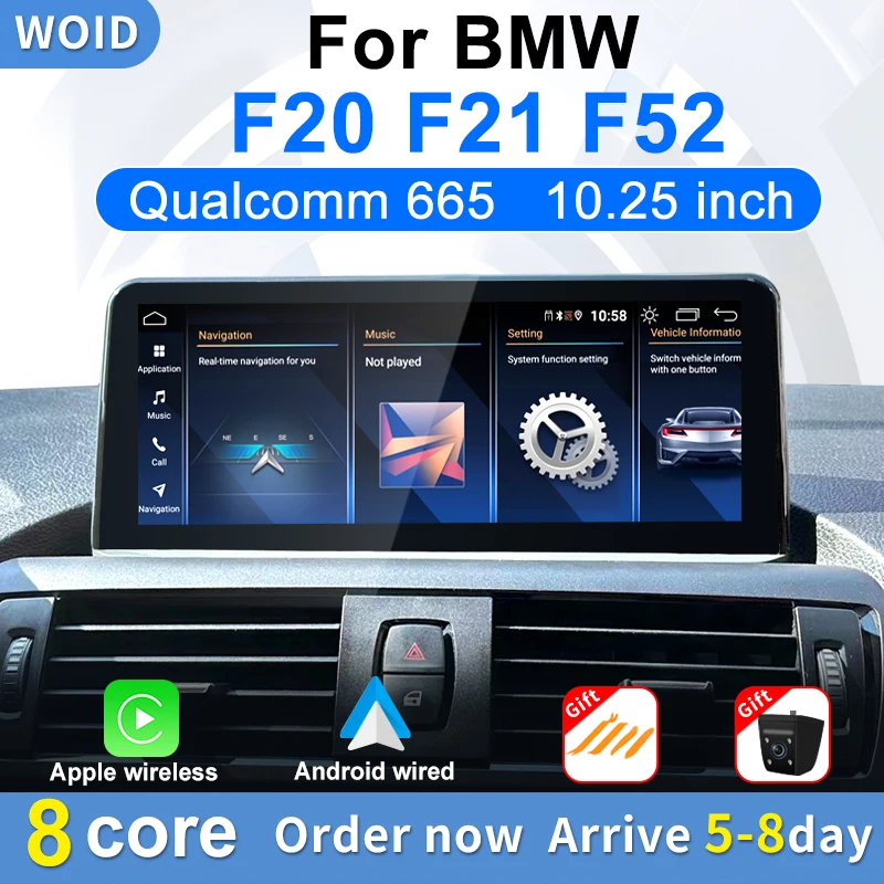 

ID8 For BMW 1 2 Series F20 F21 F22 Android 12 Auto Radio Car Central Multimedia Player Screen Carplay GPS Navi Stereo Video WIFI