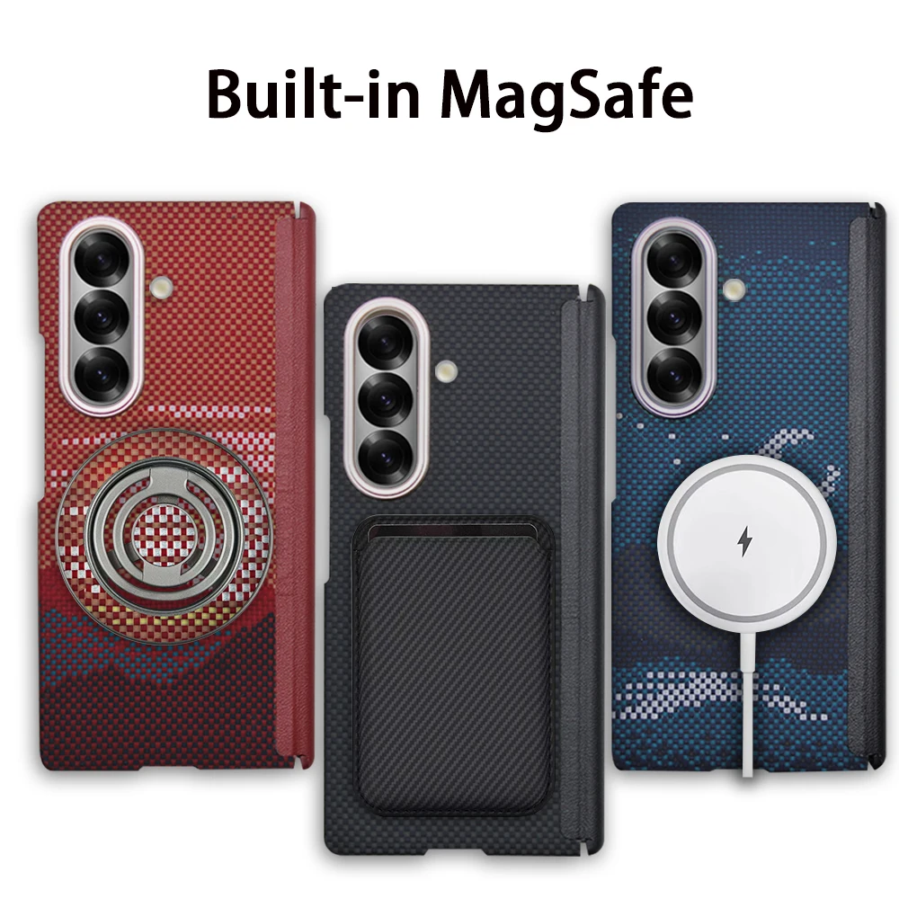 Sleek Carbon Fiber Magnetic Phone Case - Ultra-Thin Aramid Protection