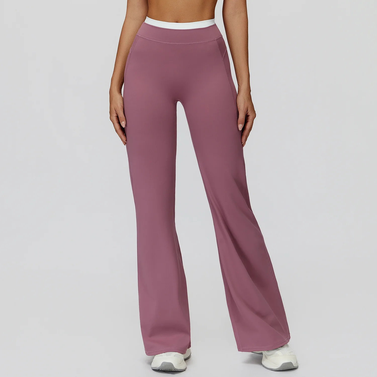 Women Gym Flared Pants Leggings Workout Woman ECO High Waist Butt Lifting Yoga Trousers Pilates Dance Fitness Bell-Bottom Pants 4