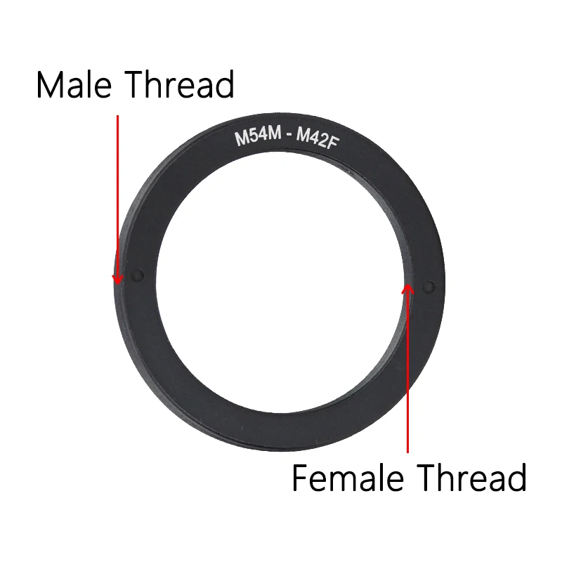 StarDikor M42/M48/M54 x0.75 Male To Female Thread Telescope Adapter Ring Aluminium Alloy For Zwo Qhy Camera Thickness-5mm 2