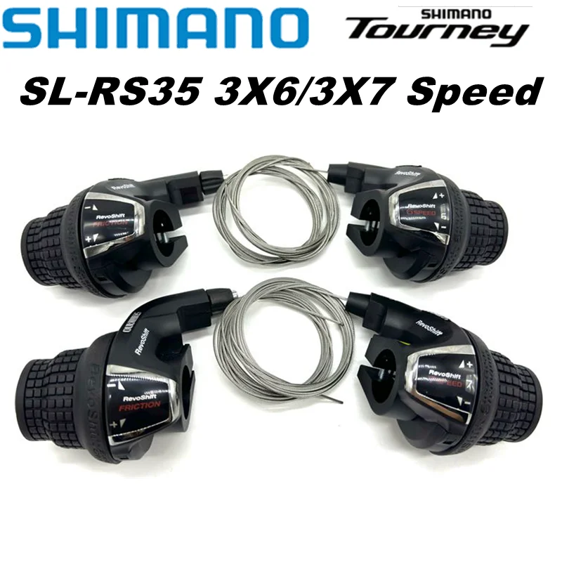 

Shimano Tourney SL-RS35 Revoshift grip bike Twist Shifter lever 3*6s 3*7s 18S 21s bicycle Comb with grips RS35 as RS31 RS36