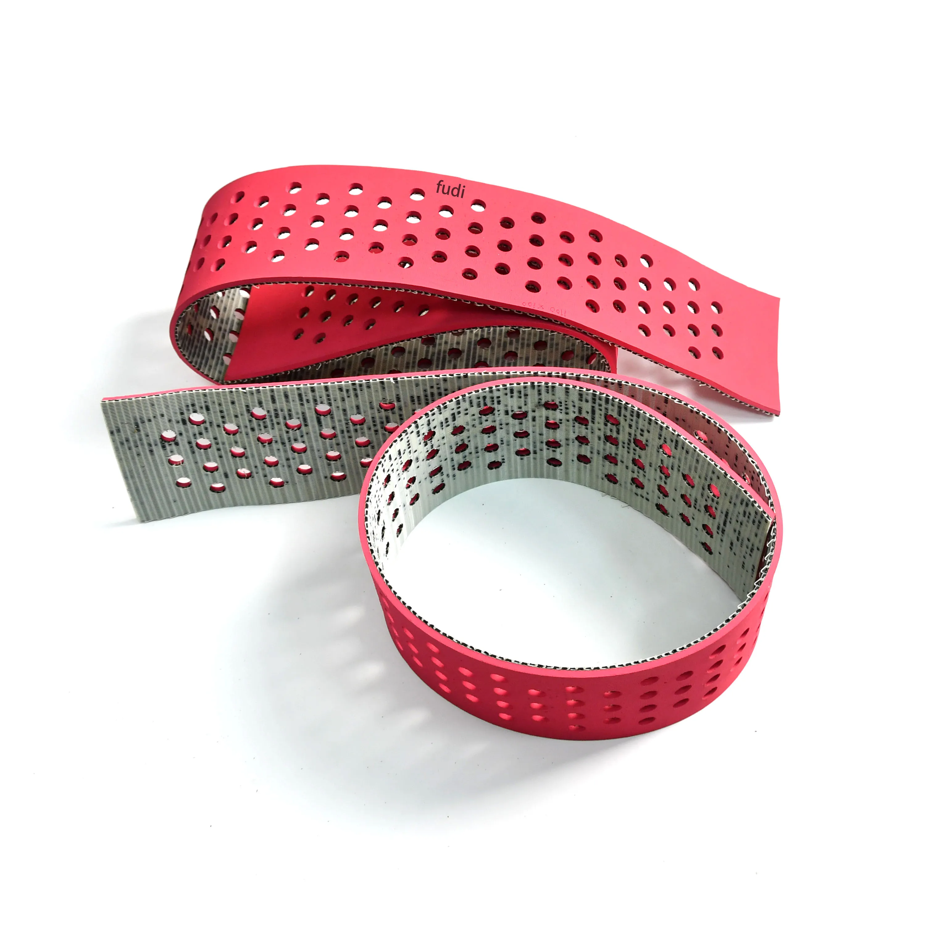 RubberSeamlessJointCircularConveyorBeltForZipLinkCorrugated