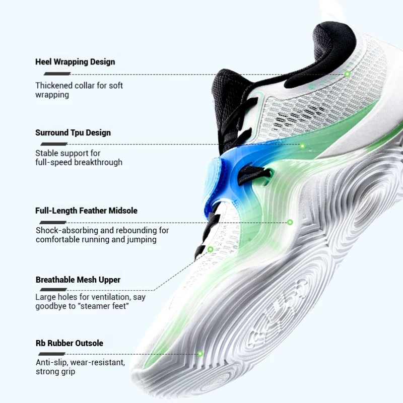 Xtep Light Attack 3 SE Men's Basketball Shoes 2025 Light