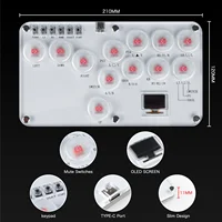 Arcade Hitbox Controller Fight Stick PC Joystick Hitbox Controller RGB Keyboard For XBox/PS4/PS5/Switch/Steam Arcade Fighting - Image 5