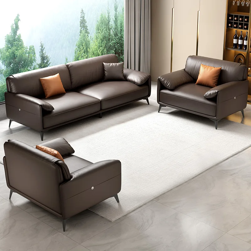 Lazy Floor Office Sofas Executive Modern Ergonomic Leather Reception Office Sofas Accent Muebles Para Hogar Furniture