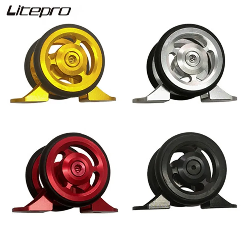 Liteproelite Folding Bike Mini Double Mudguard Easy Wheels Guard Mud Gear Wheel Aluminum Alloy For Brompton bicycle fender