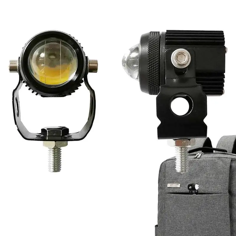 

Фары дальнего света для мотоцикла, фонари дальнего света для мотоцикла и велосипеда, 2 шт., двухцветные линзы, дополнительные фары дальнего света 12-24 В для вождения