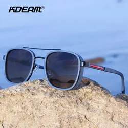 KDEAM Polarized TR90 Men's Fashion Sunglasses with Carrying Box (C2  gradient black)
