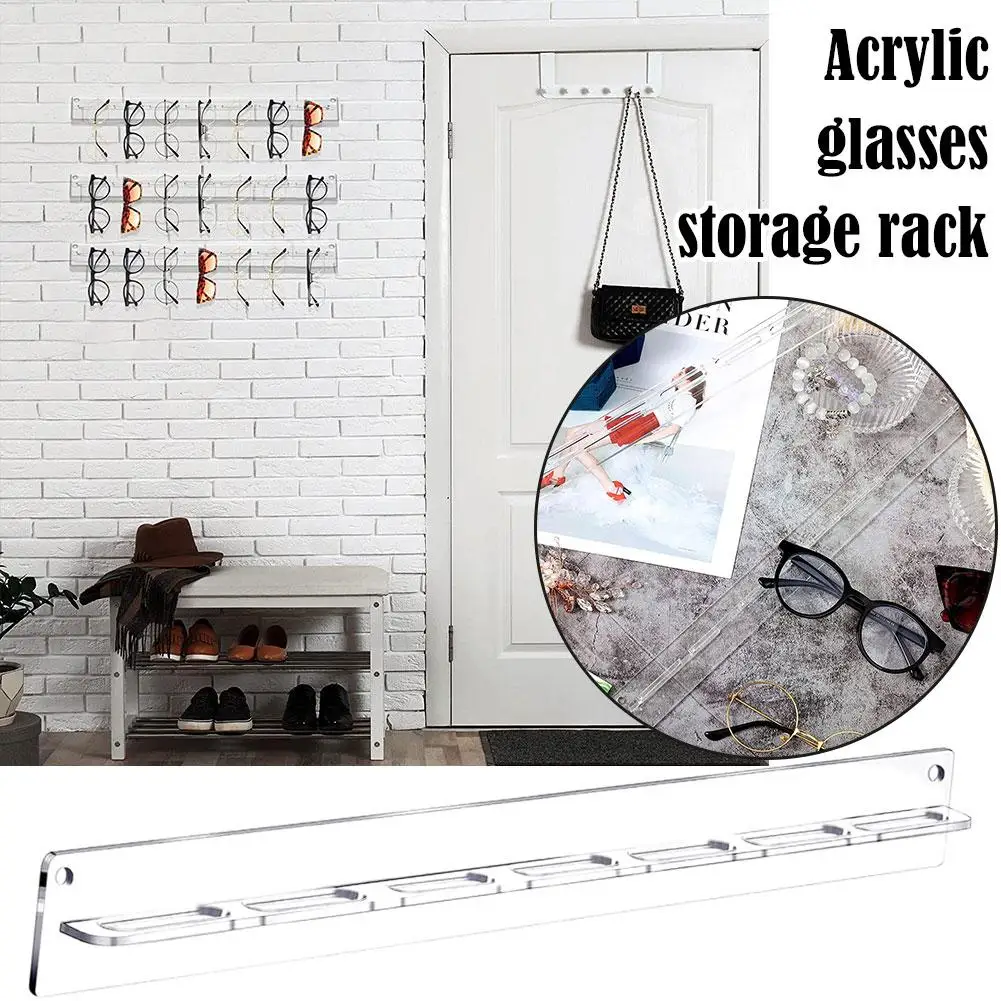 Acrylic Glasses Storage Rack Wall Mounted Glasses Rack County Mounted Display Rack Transparent Glasses Rack 2