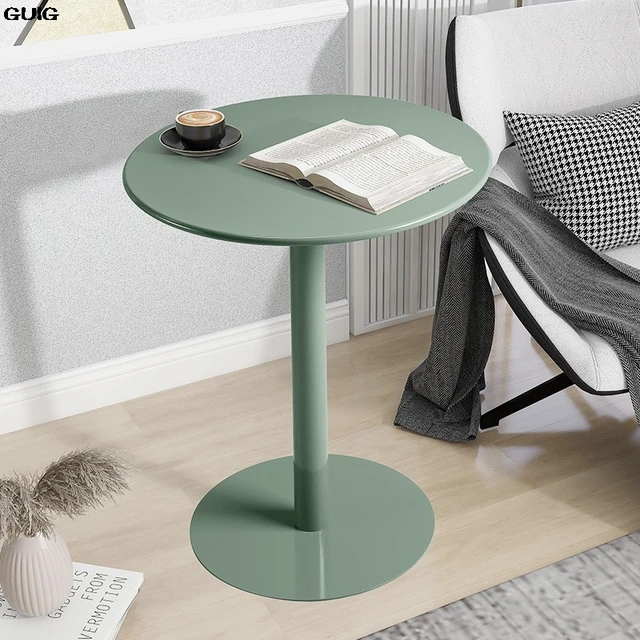 GUIGins Style Round Table Small Coffee Table Simple Modern Home Side Few Leisure Iron Art Photo Round Table Hot New 1