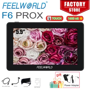 FEELWORLD F6 PLUSX 5.5 인치 고휘도 1600nit 터치 스크린, DSLR 카메라 필드 모니터, IPS FHD1920 x 1080, 4K HDMI