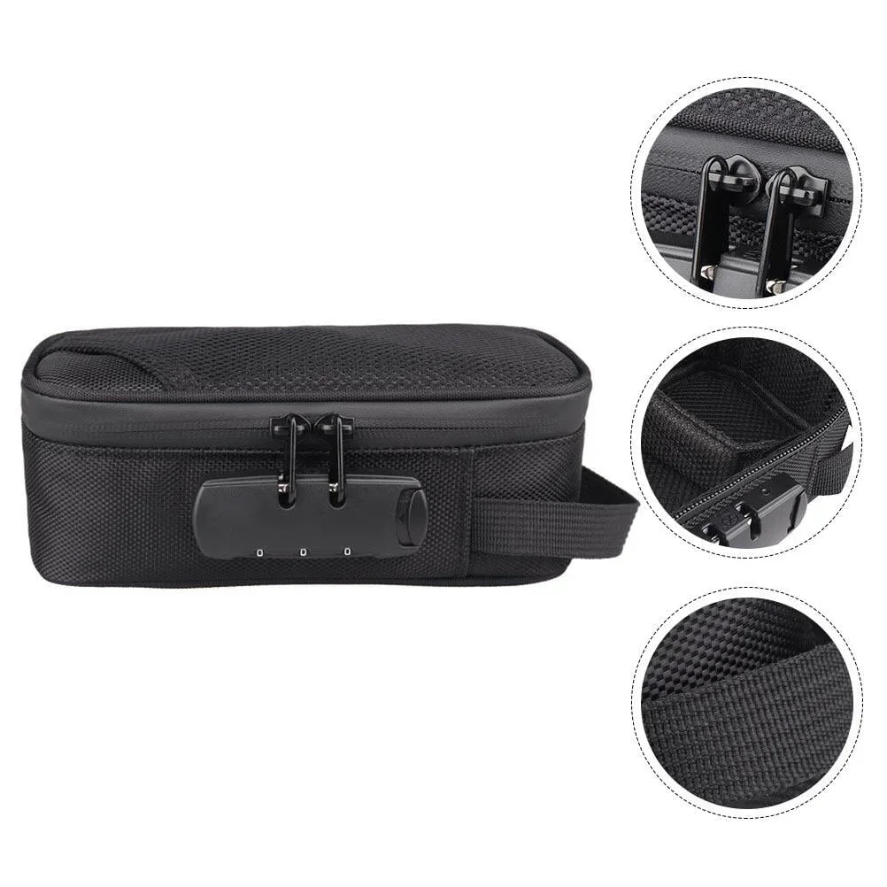 Smell Proof Pouch with Lock Odor Proof Case Containers for Travel Storage 8x4x2.75in smell proof storage pouch