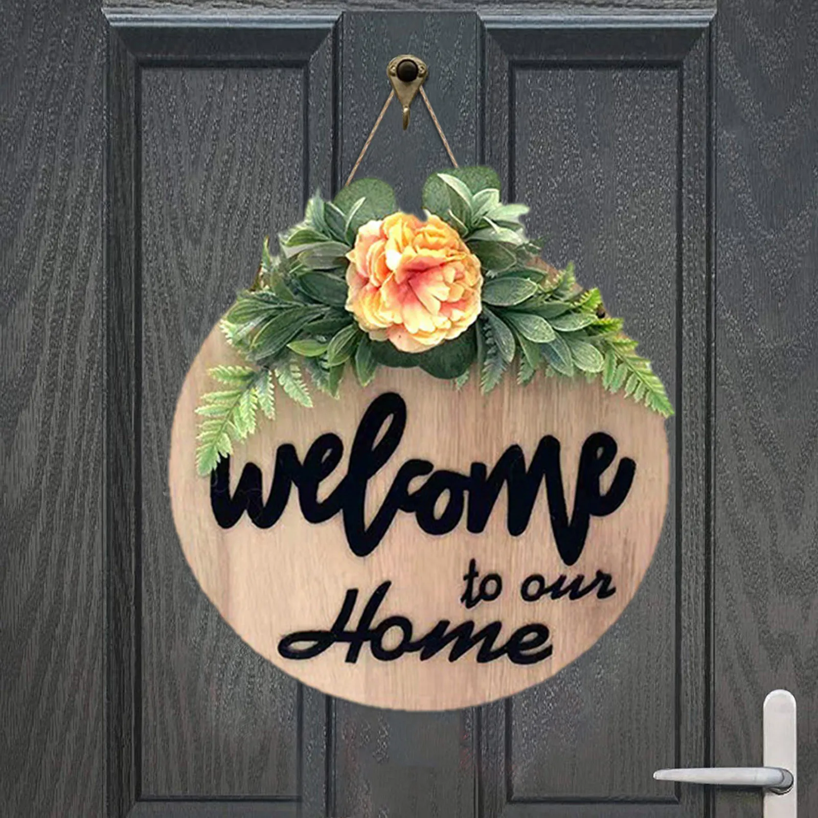 

Модный подвесной декор, подвесные рандомные деревянные украшения, приветственный домашний знак для входной двери