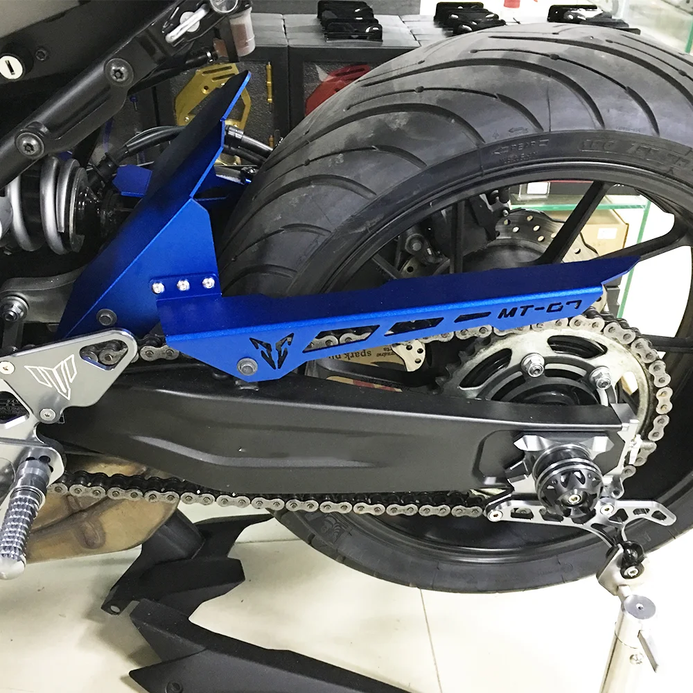 

For YAMAHA MT-07 FZ-07 MT07 MT 07 FZ07 FZ 07 2013-2021 Motorcycle Wheel Tire Hugger Fender Mudguard with Chain Guard Protector