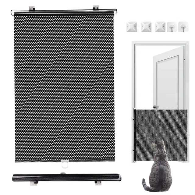 Indoor Puppy Gate Retractable Safety Pets cat Gate Portable Pet Supplies Multifunctional Animal Fence for Doorway Stairs Balcony 5
