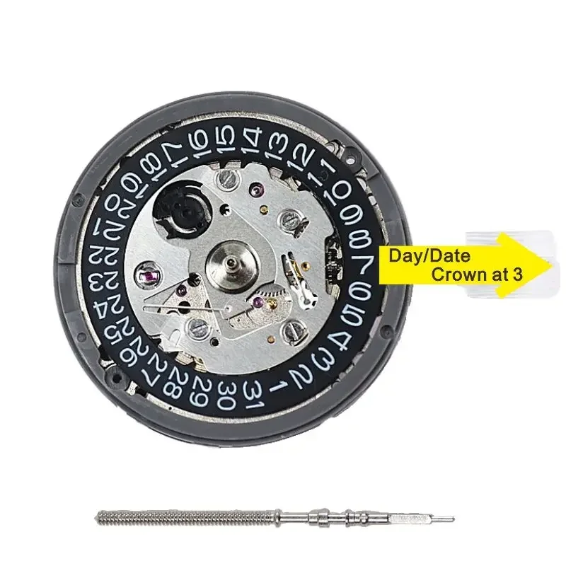 NH35A Mechanical Movement 24 Jewels Automatic Self-winding Movt Replace watch repair