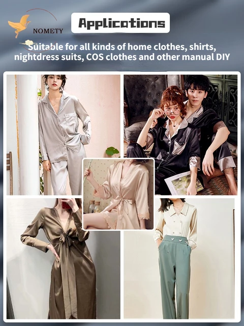 신축성 있는 쉬폰 원단과 시뮬레이션 실크 새틴의 나이트드레스 스커트